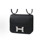 HERMES Constance 19 silver clasp Women\'s Edition 89 Noir Black